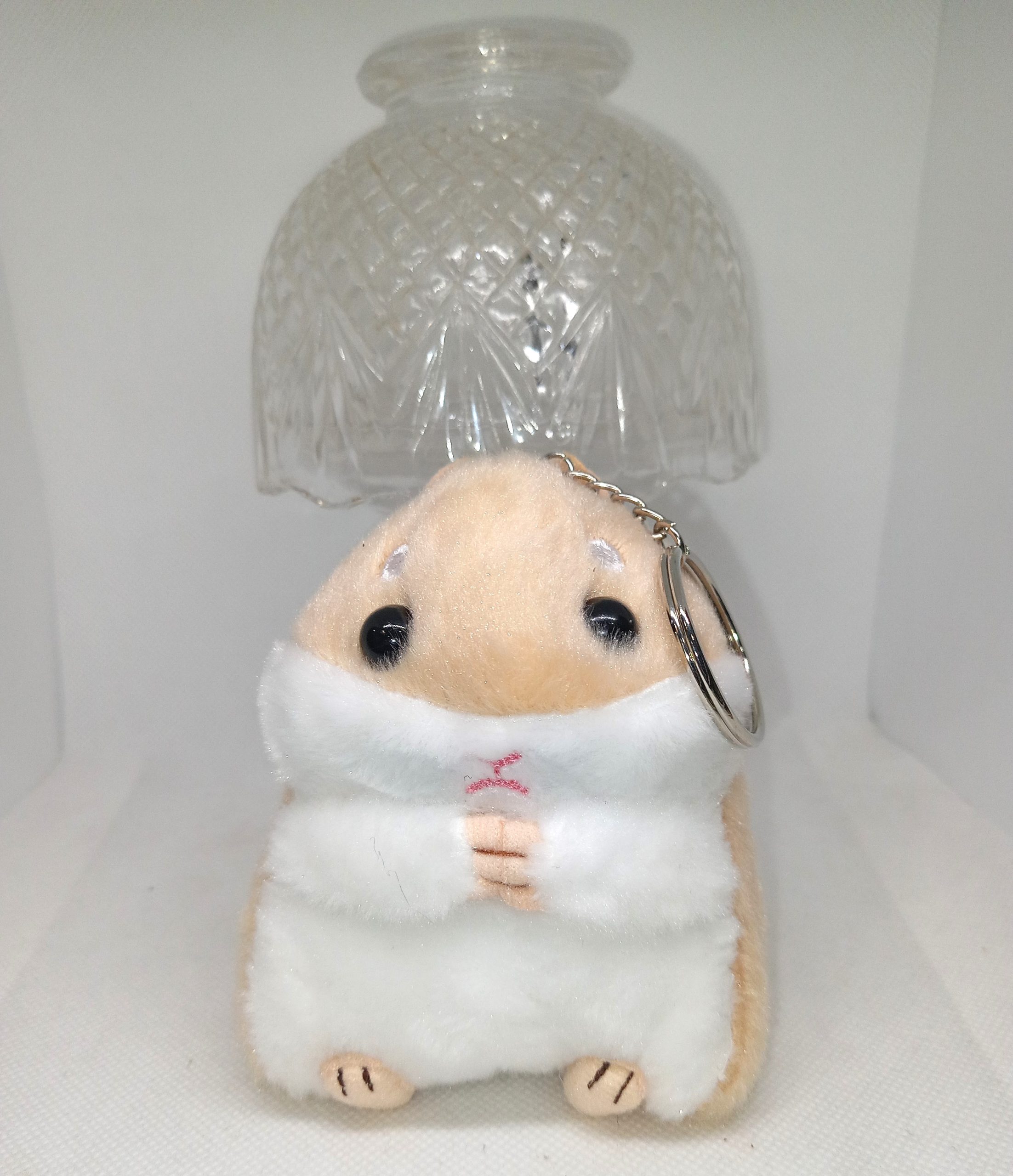 Kawaii Guinea Pig Plush Keychain Soft Cute Hamster Keyring Charm