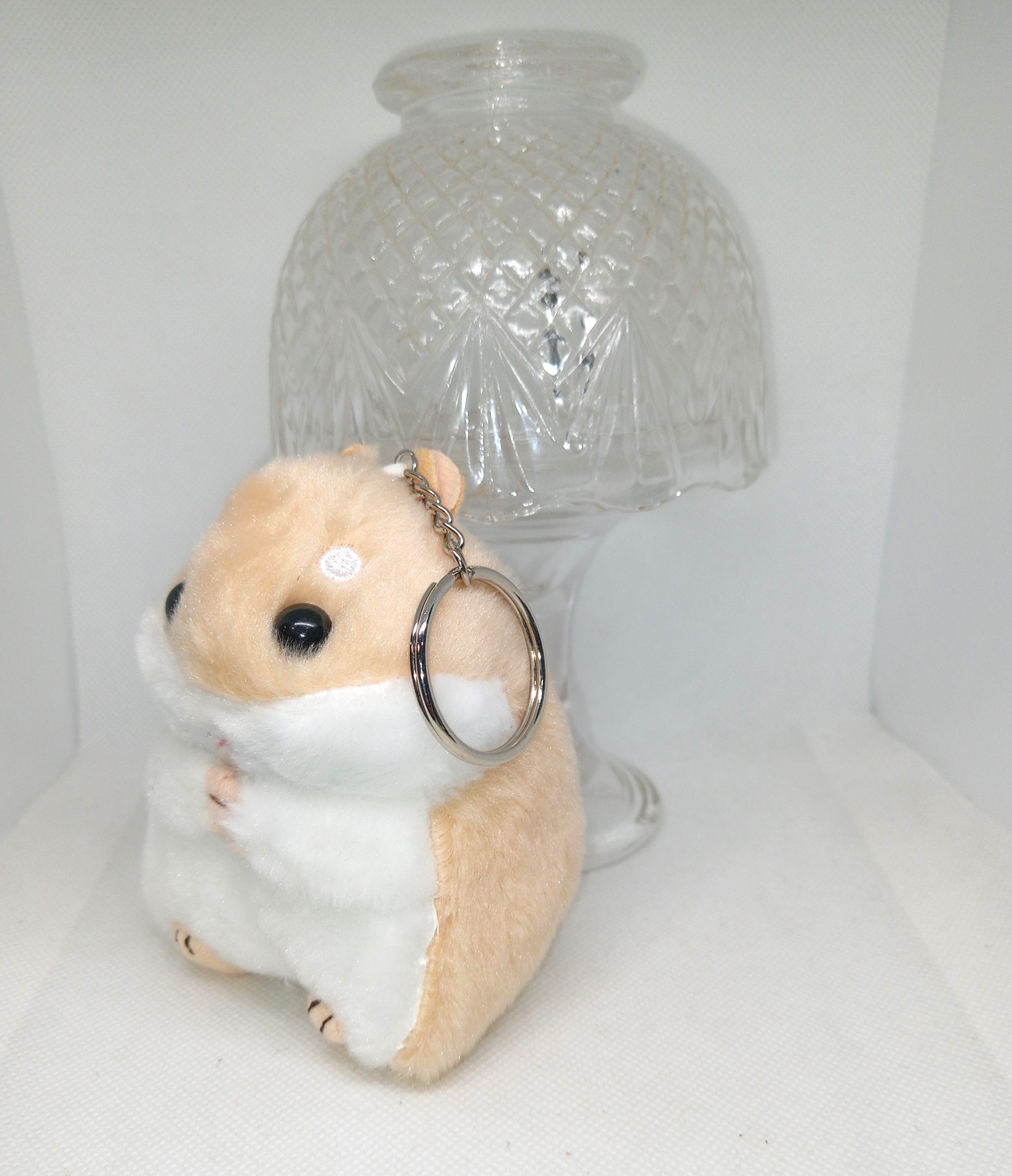 Kawaii Guinea Pig Plush Keychain Soft Cute Hamster Keyring Charm - Image 2