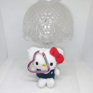 Hello Kitty Plush Keyring with Heart Clip Bag Charm & Keychain Accessory