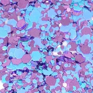 Kawaii Confetti Glitter Shaker Bottle Pink & Blue Craft Glitter Mix