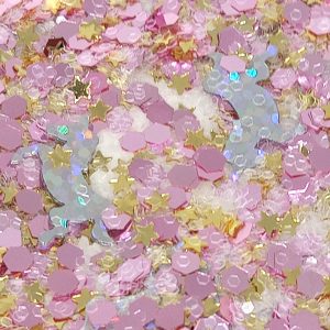 Kawaii Silver Unicorn & Star Confetti Glitter Shaker