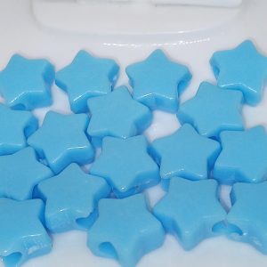 Kawaii Light Blue Star Beads Cute Pastel Charms for Bracelets