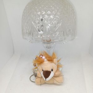 Cute Lion Plush Keyring Fluffy Lion Keychain with Beads