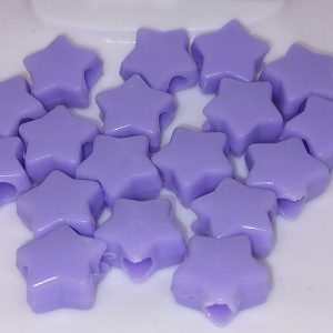 Pastel Purple Kawaii Star Beads Cute Chunky Star Beads for DIY