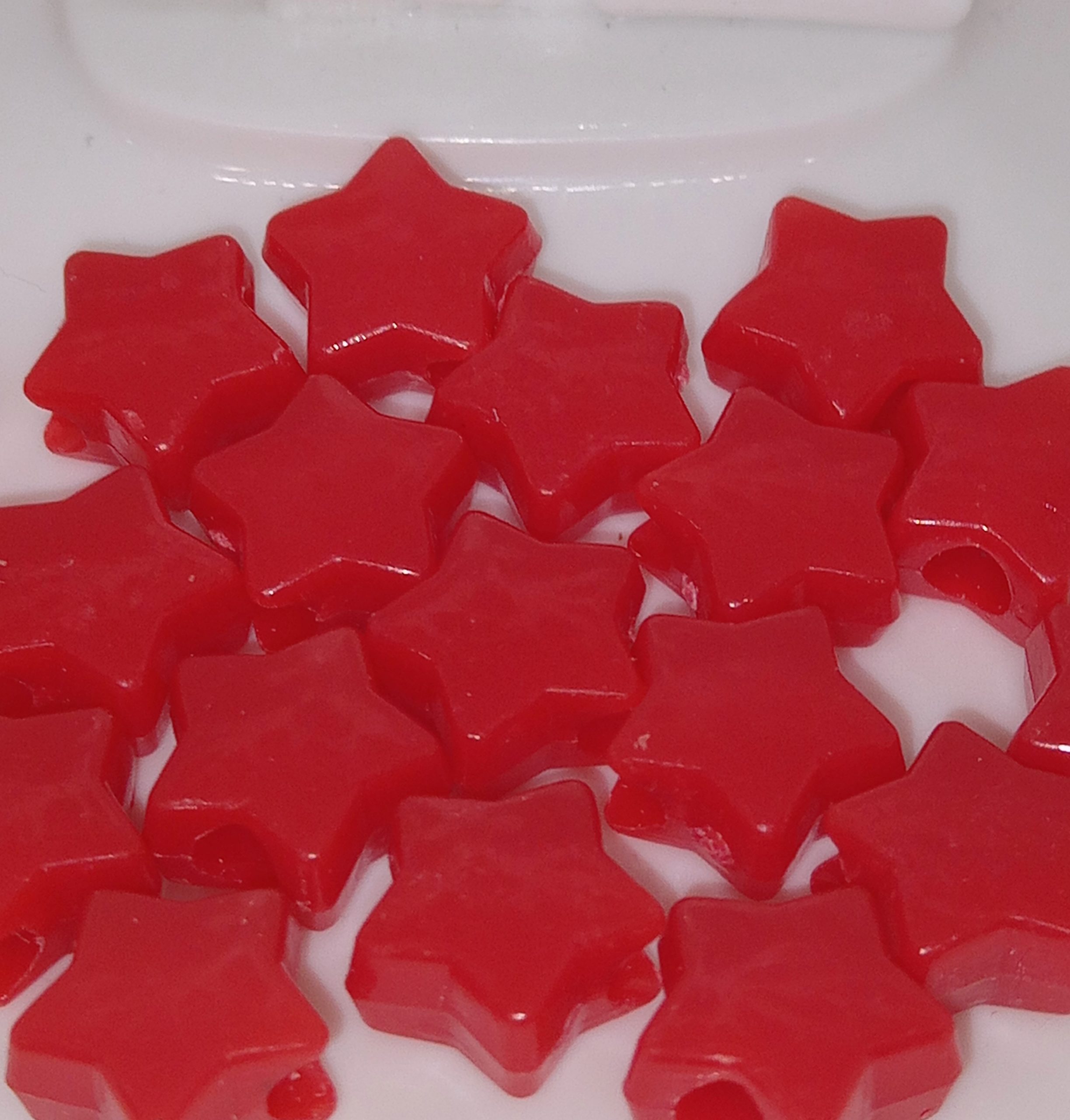 Cute Red Craft Beads for Jewelry Making Keychains Bracelets DIY Projects