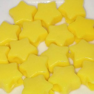 Kawaii Yellow Star Beads Chunky Plastic Charms for Jewelry